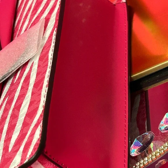 Michael Kors Pink Zebra Crossbody Bag - Picture 9 of 16